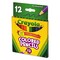 Crayola 3.3 mm 2B Short-Length Colored Pencil Set - Assorted Lead and Barrel Colors (12/Set)